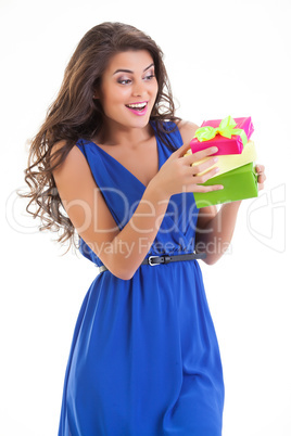 Young Woman With A Gift Young Woman With A Gift