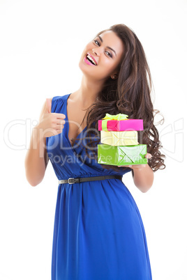 Young Woman With A Gift Young Woman With A Gift