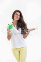 Young Woman With A Sprayer