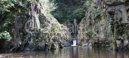 Skryje Waterfall And Pond