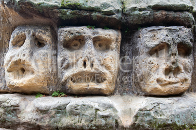 Scary Stone Heads