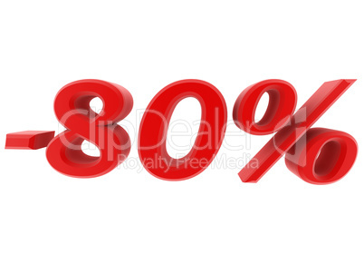 3d image 80 percent off digits