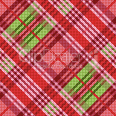 Diagonal seamless pattern mainly in red hues