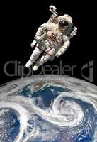 Astronaut in outer space