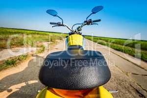 Motorcycle on the road