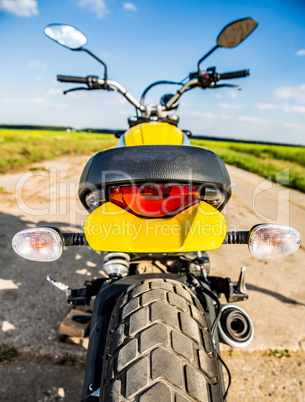 Motorcycle on the road