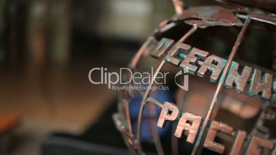 Copper Globe close up