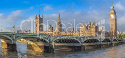 Fisheye view of Westminster Bridge