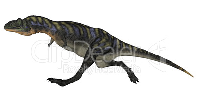 Aucasaurus dinosaur running - 3D render