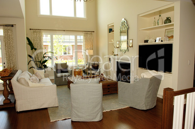 Elegant spaces living room with big window's.