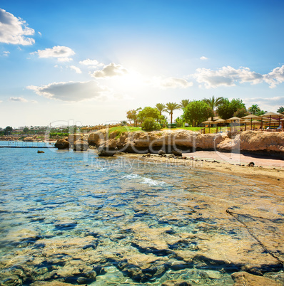 Beach near hotel