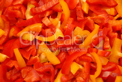 Fresh peppers vegetable