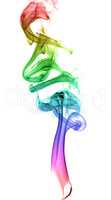 Abstract multicolored smoke