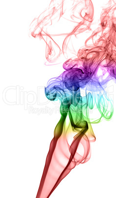 Abstract multicolored smoke