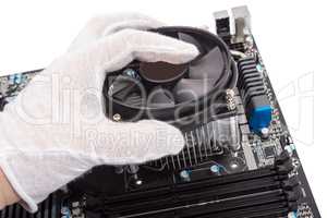 Electronic collection - Installing CPU cooler