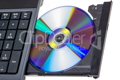 Electronic collection - Laptop with open DVD tray