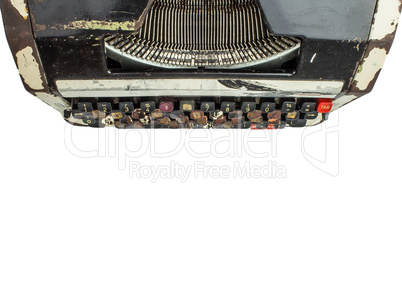 Rusty dirty typewriter