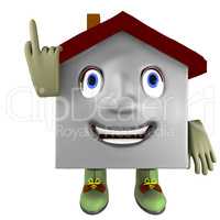 House as a cartoon character