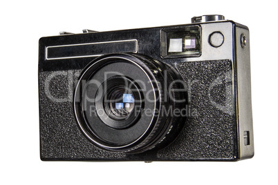 Old camera, isolated on white background,with clipping path