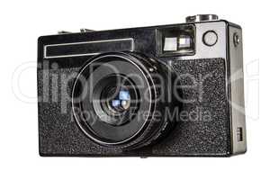 Old camera, isolated on white background,with clipping path