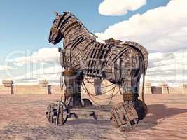 Trojanisches Pferd vor Troja
