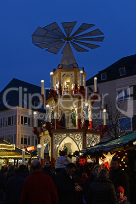 Weihnachtspyramide in Darmstadt