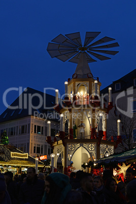 Weihnachtspyramide in Darmstadt