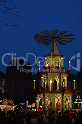Weihnachtspyramide in Darmstadt