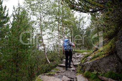 Wanderweg am Grawa-Wasserfall