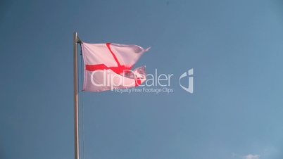 England flag in slow motion