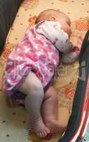 Baby sleep in baby buggy