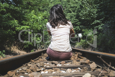 Women on railroad