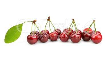 cherries isolated on a white background