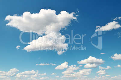 beautiful clouds in blue sky