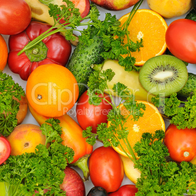 fresh fruits and vegetables