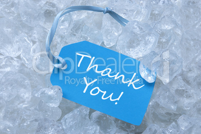 Label On Ice With Thank You