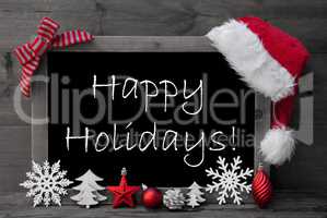 Blackboard Santa Hat Christmas Decoration Happy Holidays