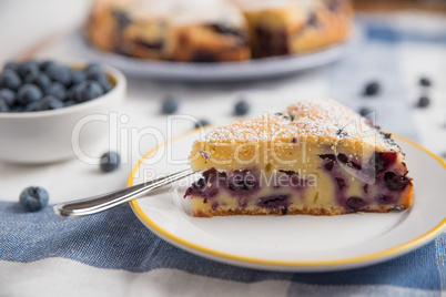 Heidelbeer Vanille Kuchen