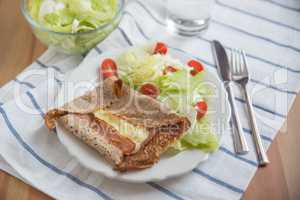 Buchweizen Crepe mit Salat