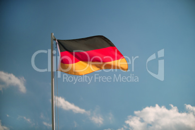 Germany flag in front of a blue sky