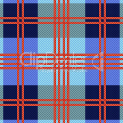 Rectangular seamless pattern in red an blue hues