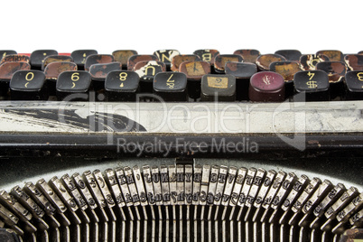 Rusty dirty typewriter