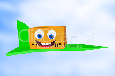Package with airplane