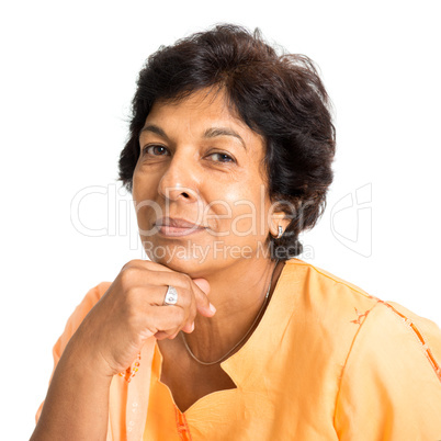 Portrait of Indian mature woman