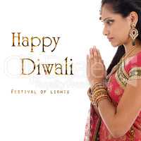 Celebrating Diwali festival