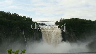 Montmorency waterfall near Quebec, Canada