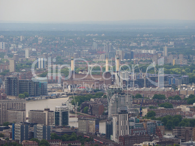 Aerial view of London