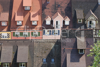 Dächer in Meersburg Stadt am Bodensee