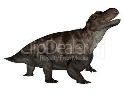 Keratocephalus dinosaur roaring - 3D render
