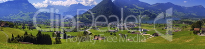 Schwyz canton panoramic view, Switzerland